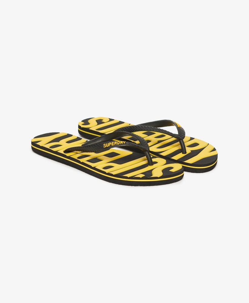 vintage teenslippers in zwart