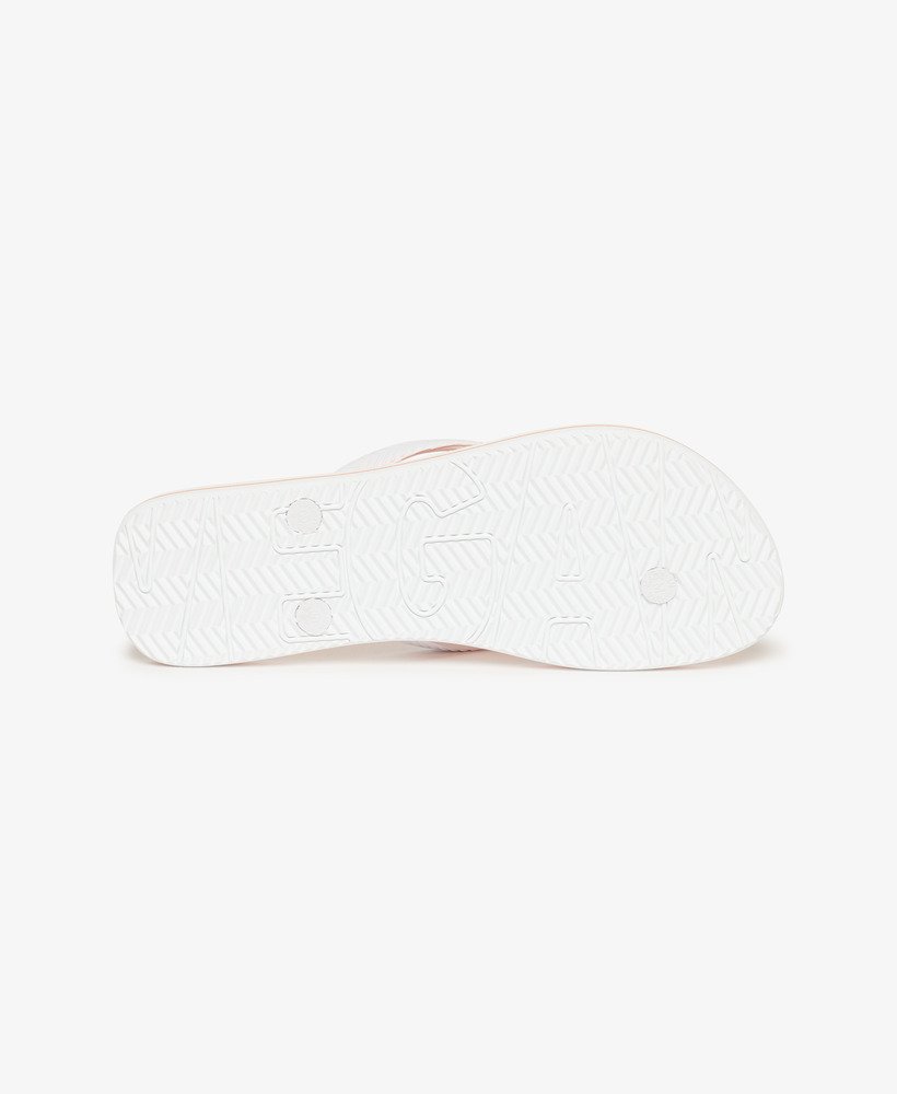 vintage teenslippers in het wit