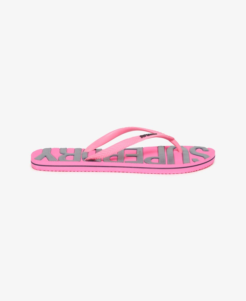 vintage teenslippers in felroze