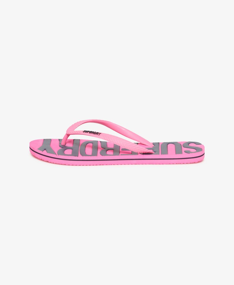 vintage teenslippers in felroze
