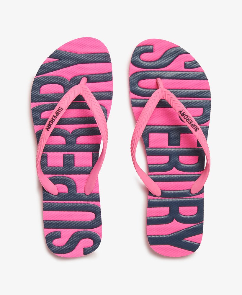 vintage teenslippers in felroze