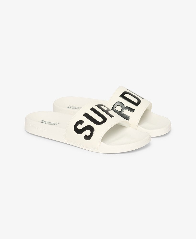 vegan core zwembadslippers in opticblack