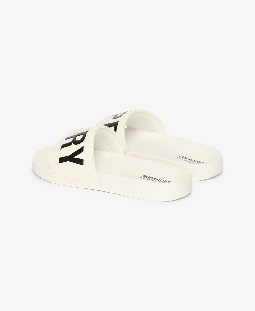 vegan core zwembadslippers in opticblack