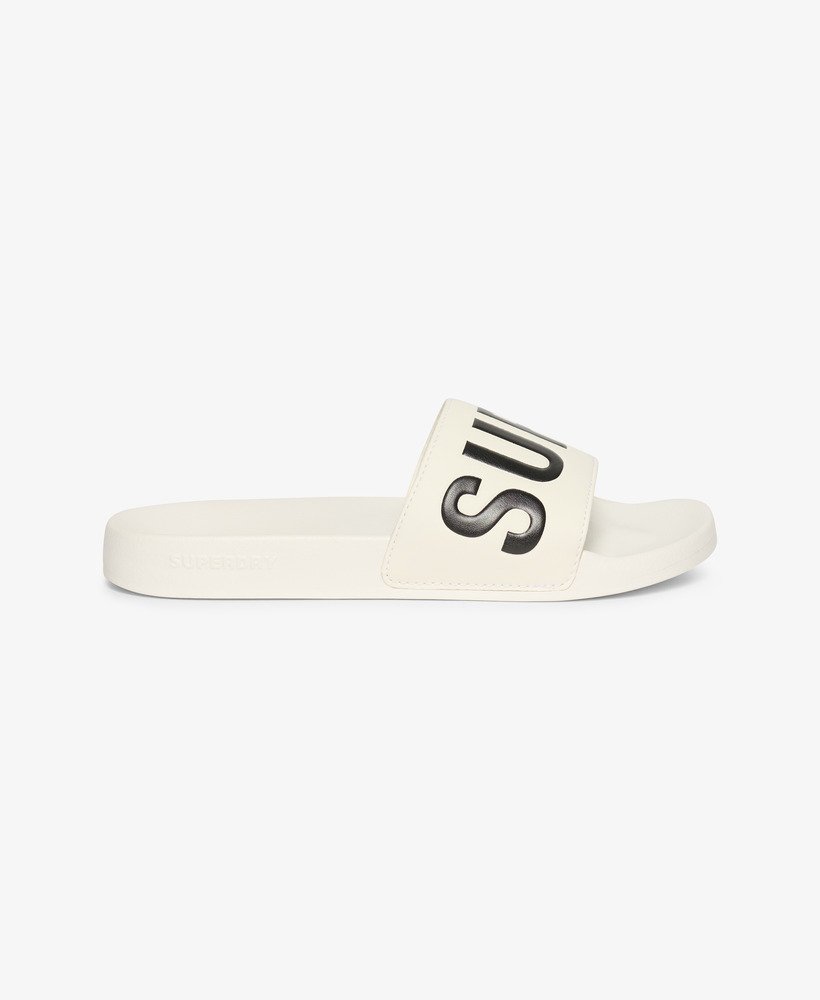 vegan core zwembadslippers in opticblack