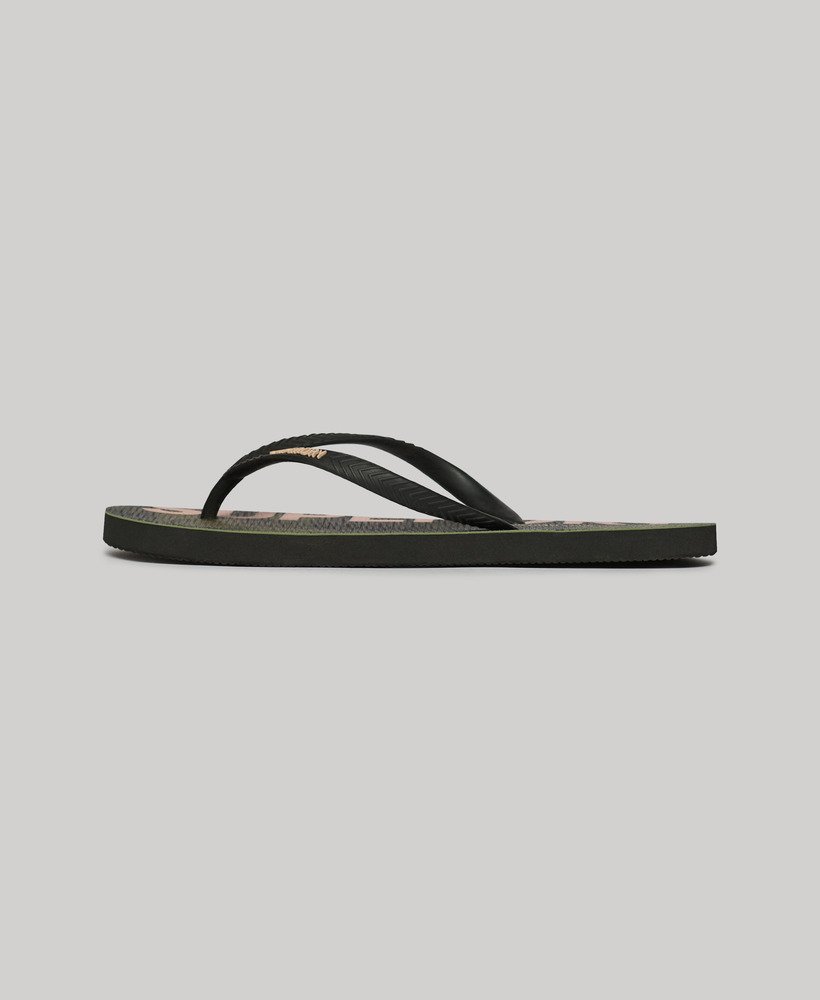 vegan teenslippers met logo in nathan camouflageprint