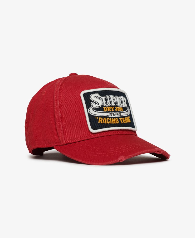 truckerpet met print in rood
