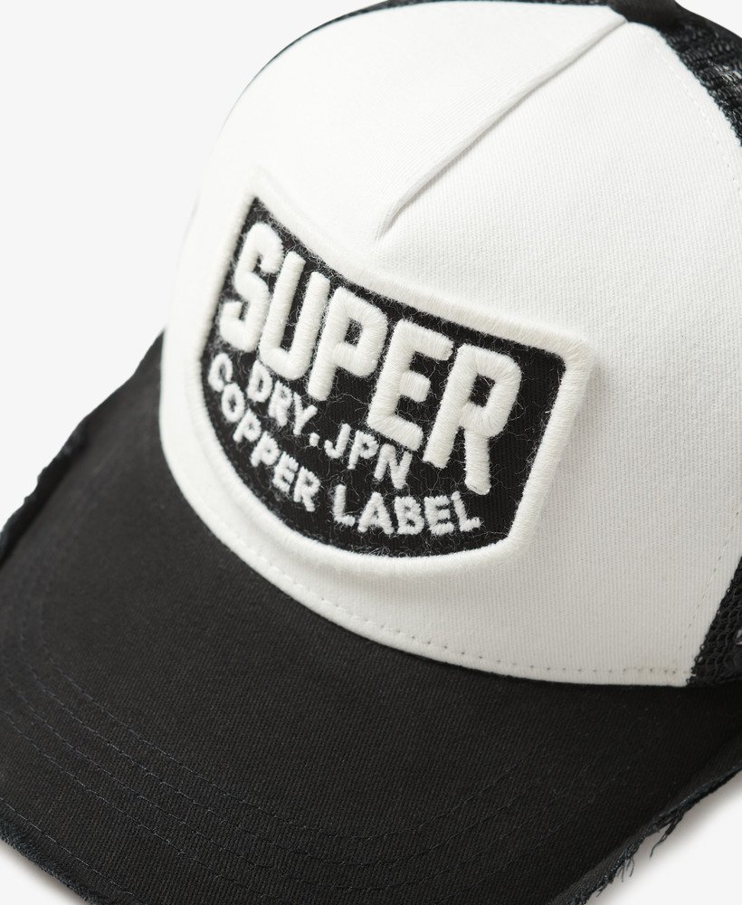 mesh truckerpet in zwart