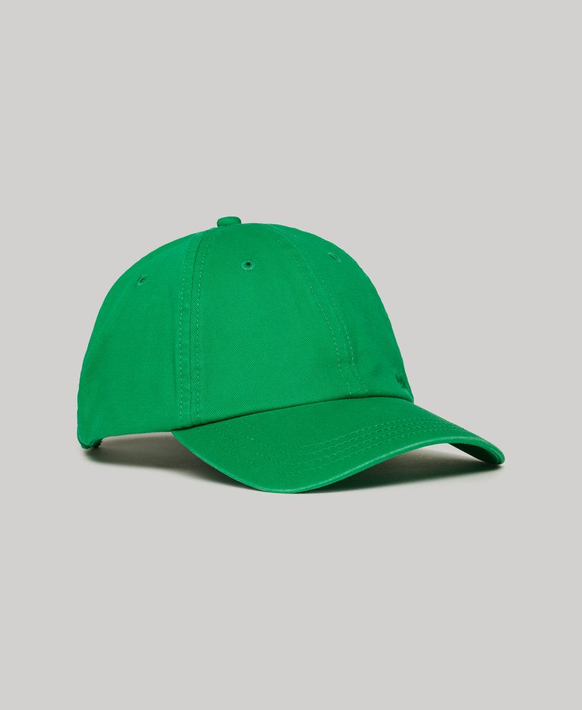 vintage geborduurde pet in drop kick green