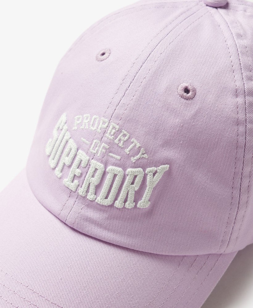grafische baseballpet in parma violet paars