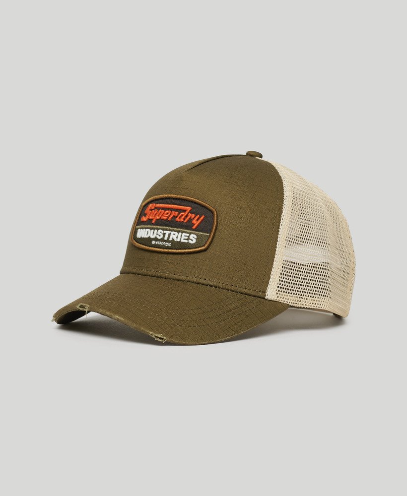 dirt road trucker cap in donker kaki