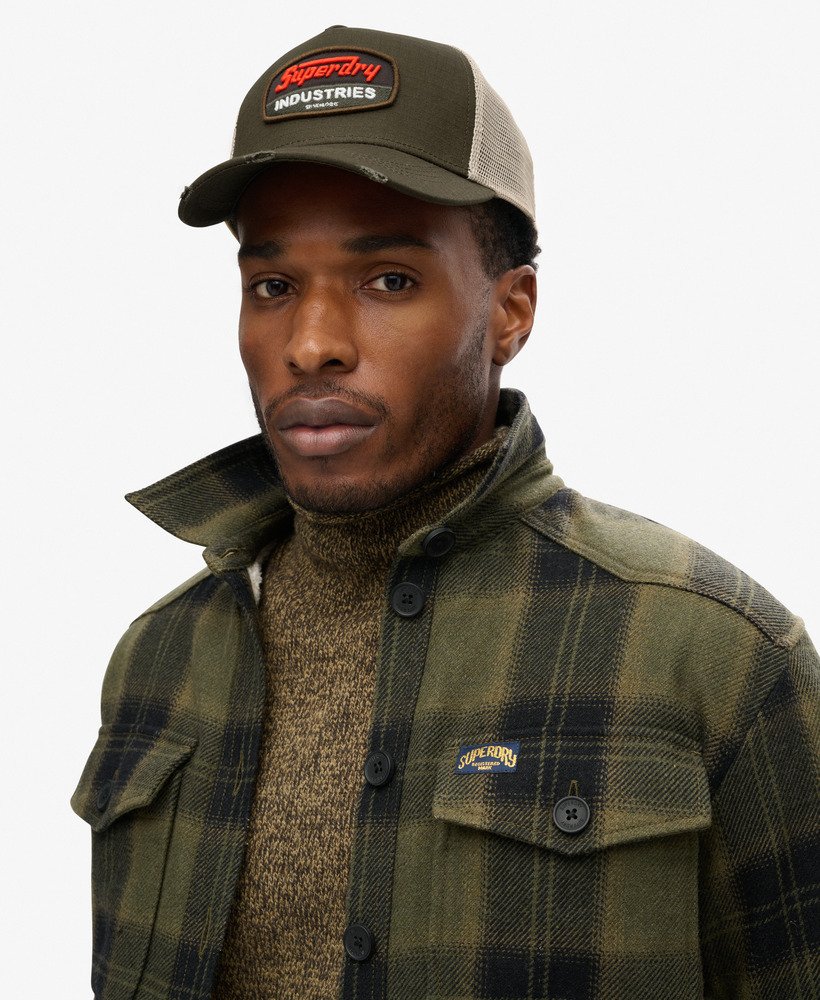 dirt road trucker cap in donker kaki