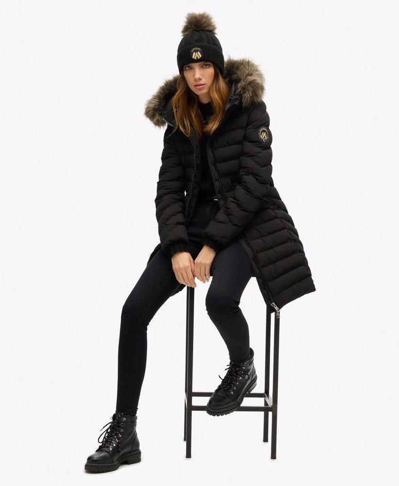 Kabelgebreide luxe muts