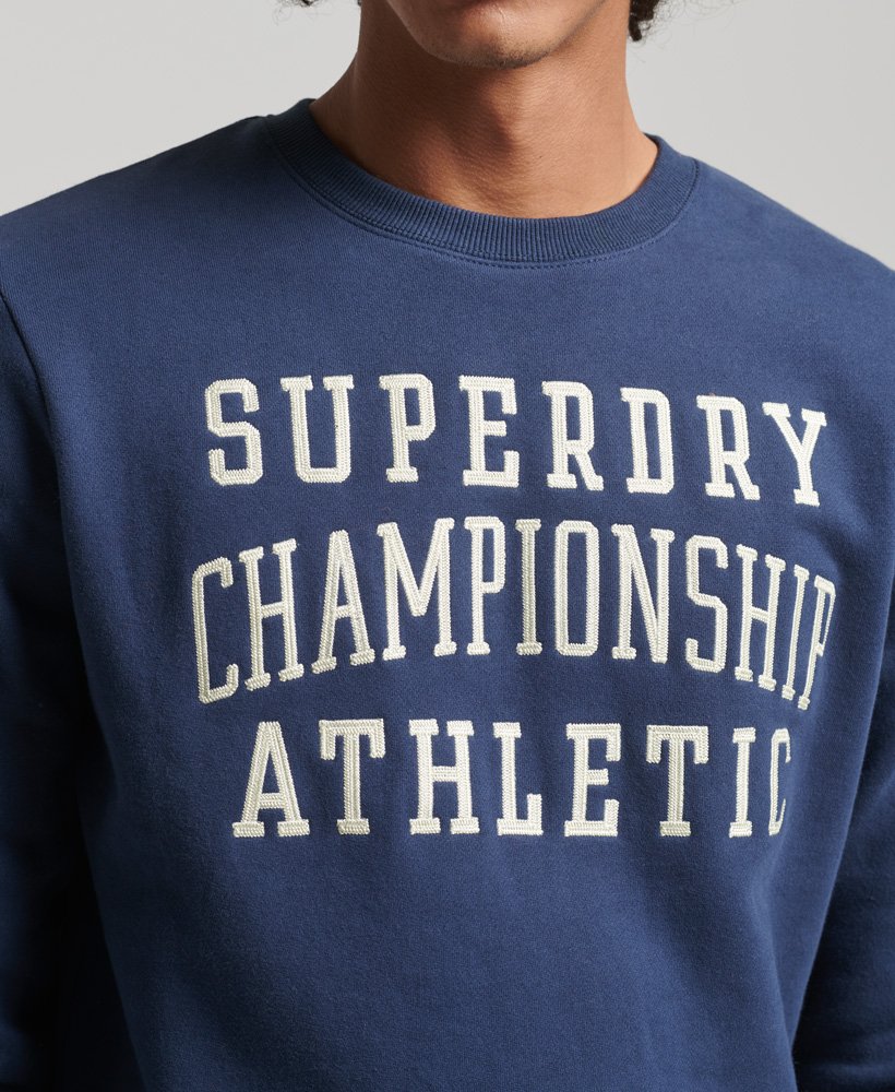 vintage gym-sportsweatshirt in lauren navy