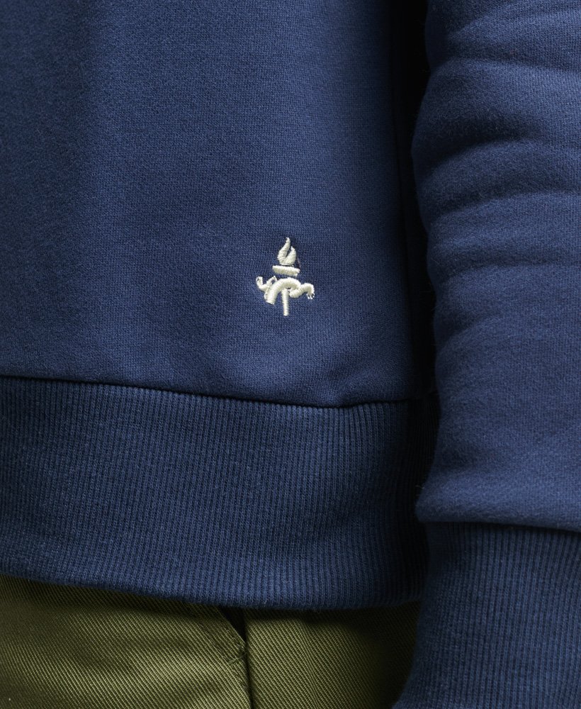 vintage gym-sportsweatshirt in lauren navy