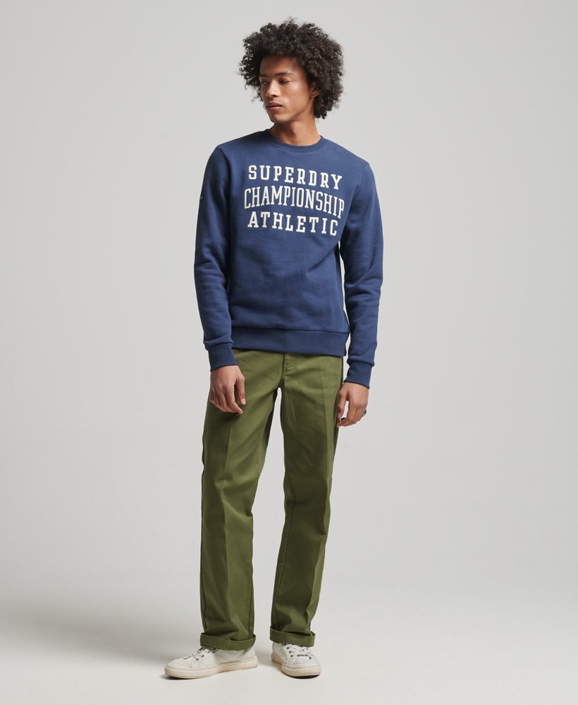 vintage gym-sportsweatshirt in lauren navy