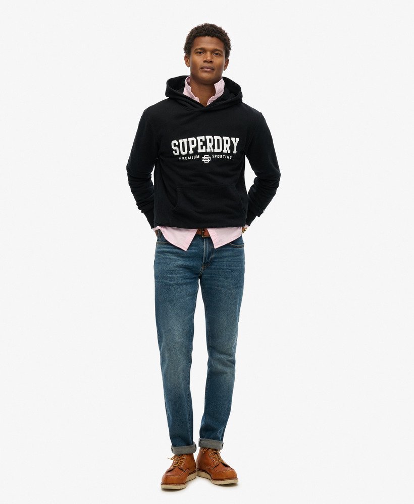 core sport hoodie in zwart