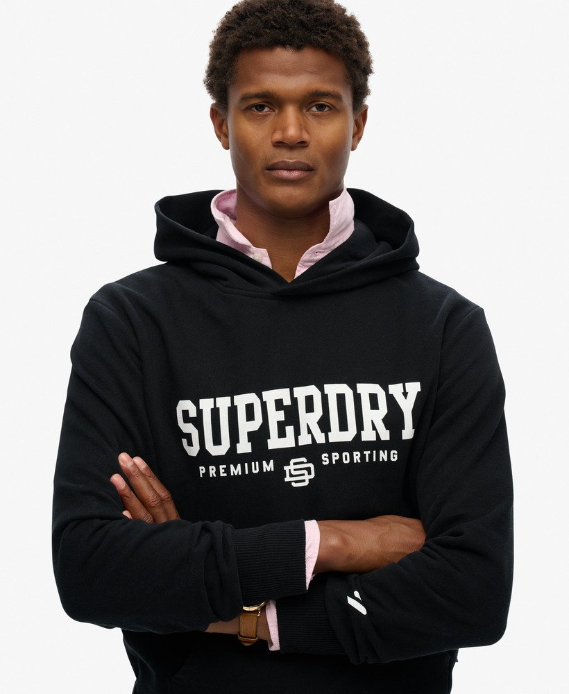 core sport hoodie in zwart
