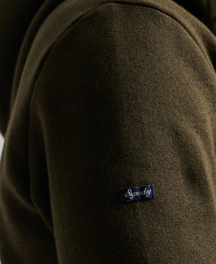 vintage core logo great outdoors hoodie in winter khaki grit