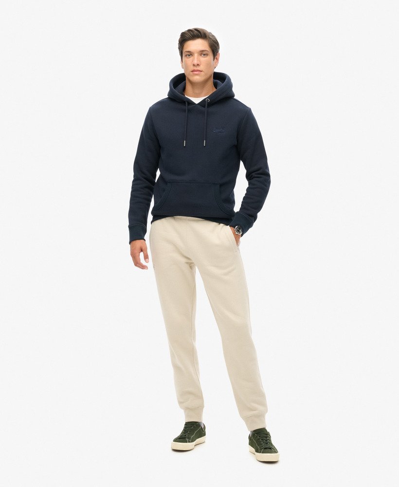 essential logo hoodie in eclipse navy
