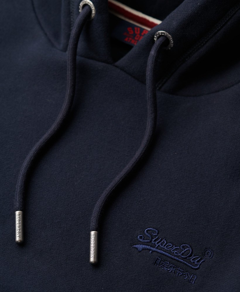 essential logo hoodie in eclipse navy