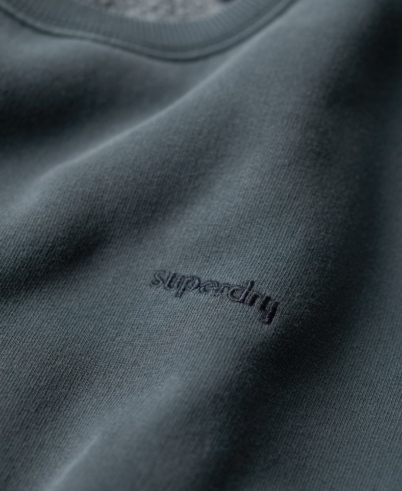 vintage gewassen sweatshirt in eclipse navy