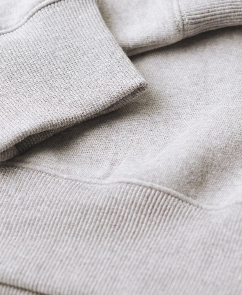vintage gewassen sweatshirt in collegegrijs gemêleerd