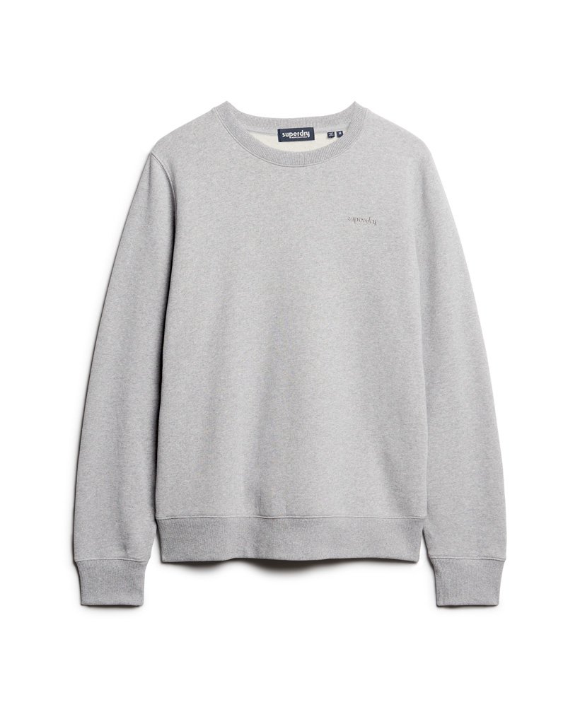 vintage gewassen sweatshirt in collegegrijs gemêleerd