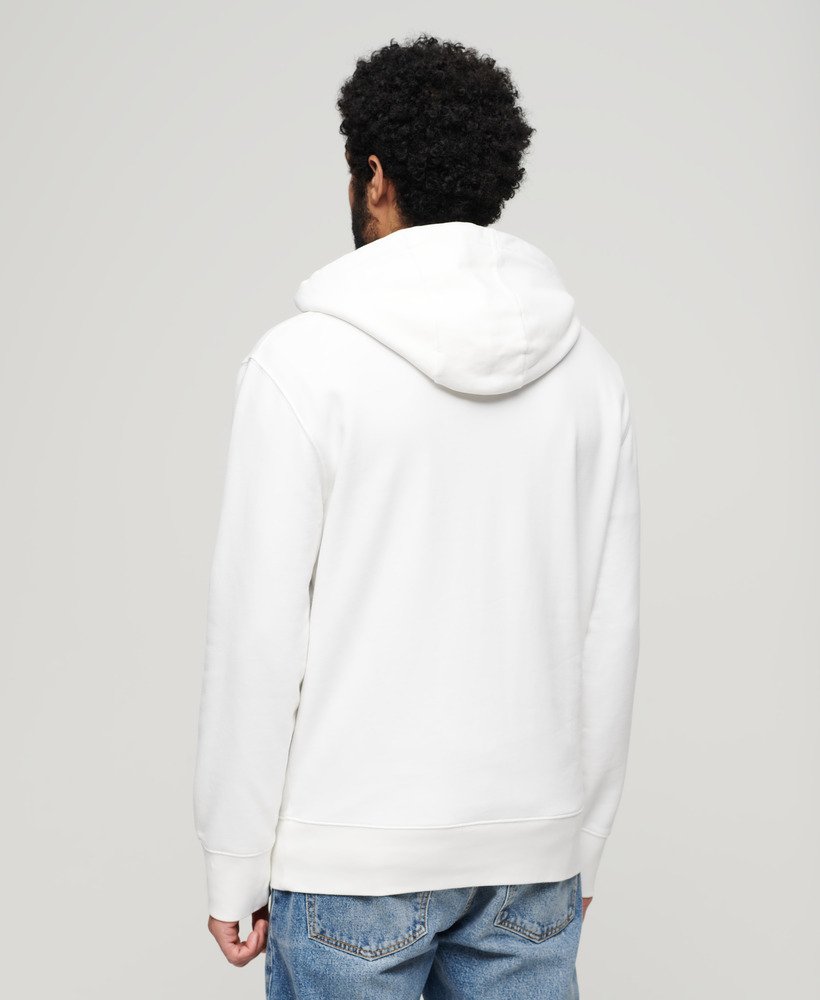 core logo loose hoodie in brilliant white