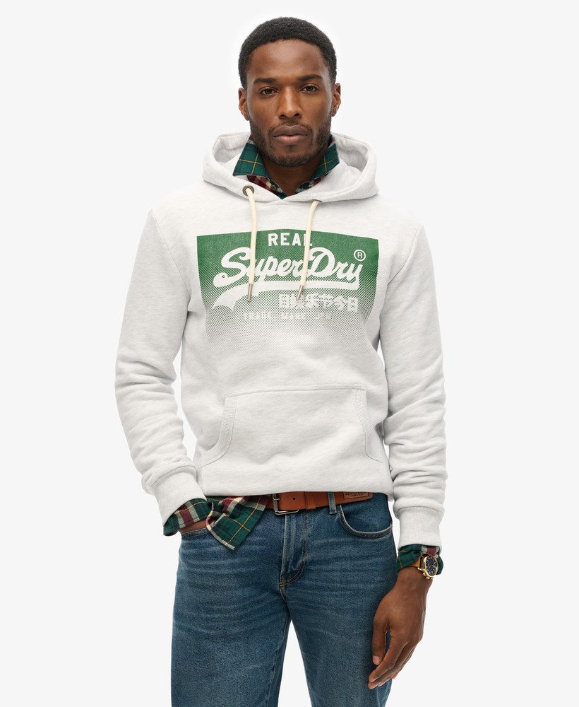 vintage box gradient hoodie in ice marl