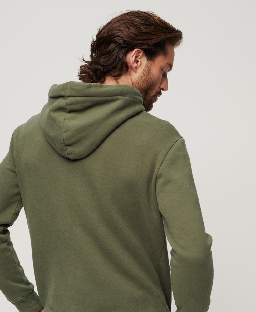 vintage box gradient hoodie in olive night green