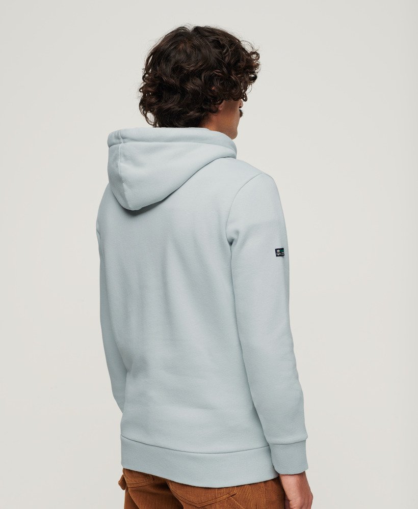 la graphic hoodie in zeezoutblauw
