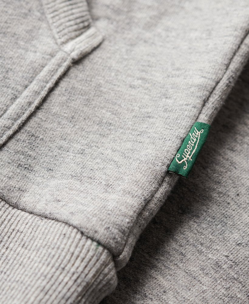 tokyo vintage logo hoodie in sportief grijs gemêleerd