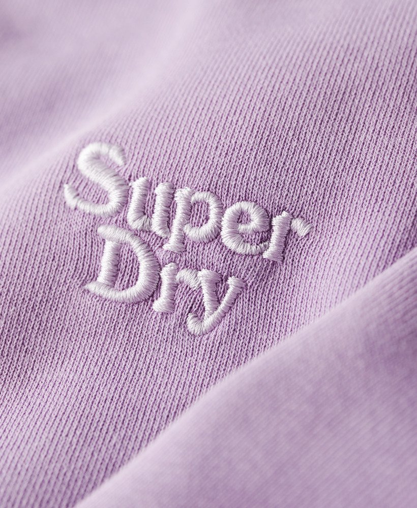 vintage gewassen sweatshirt in lavendelpaars