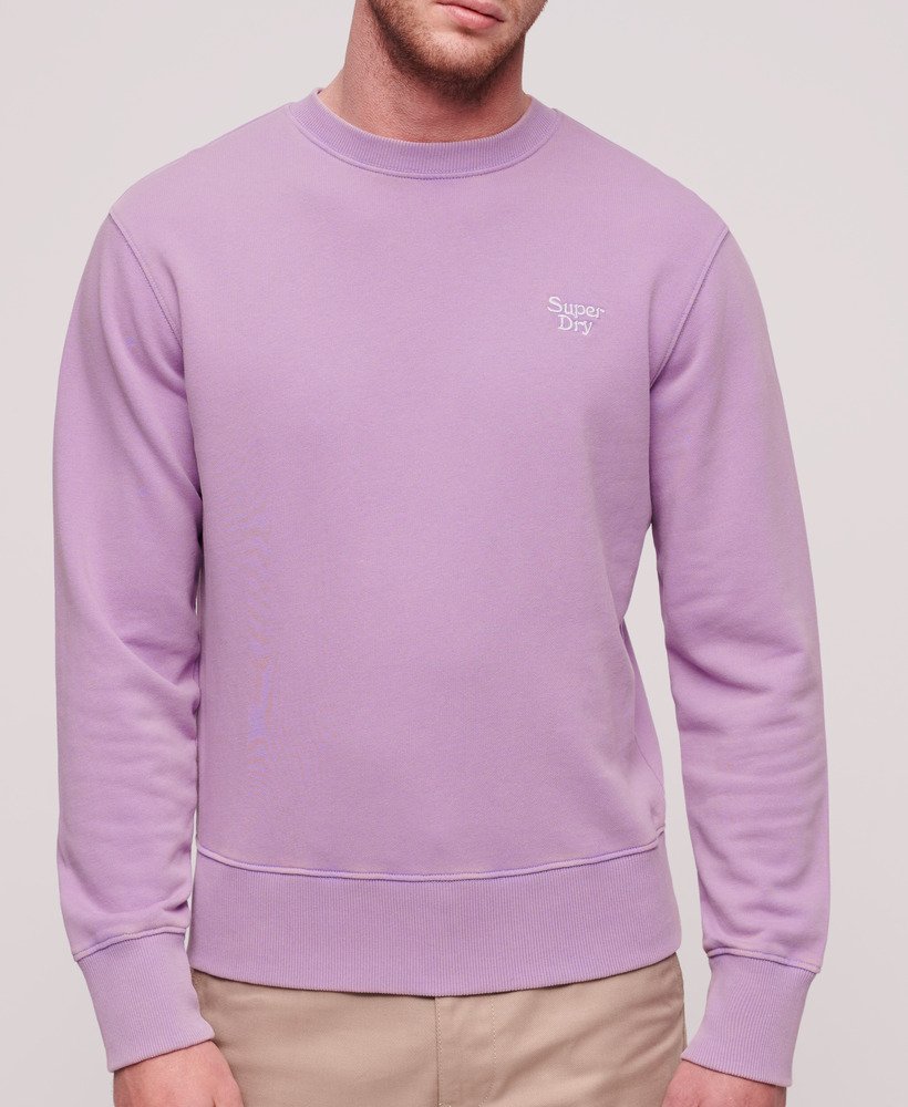 vintage gewassen sweatshirt in lavendelpaars