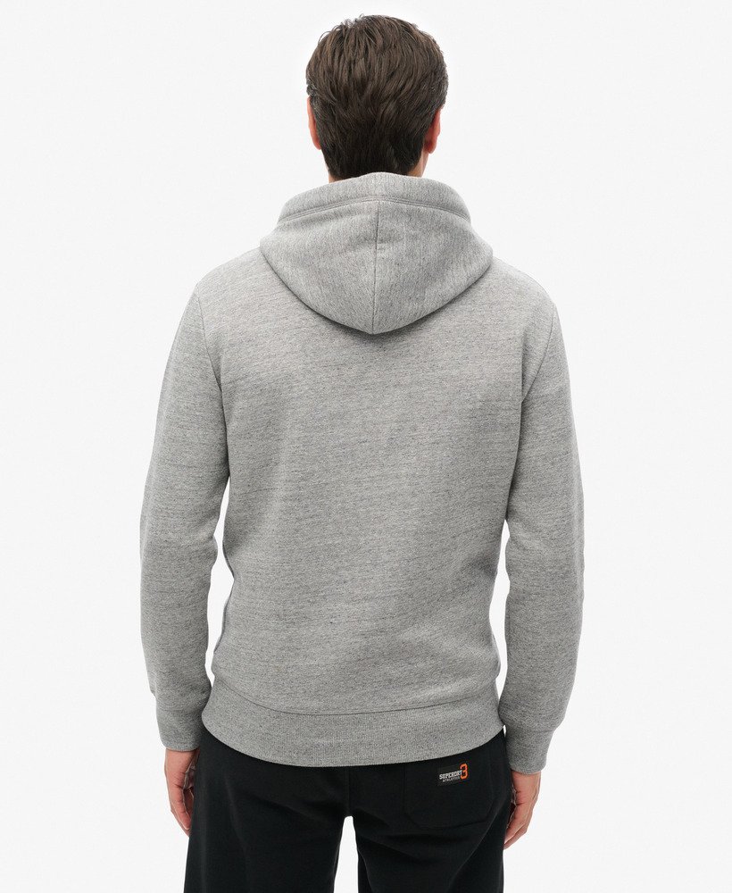 essential logo hoodie in donkergrijs gemêleerd