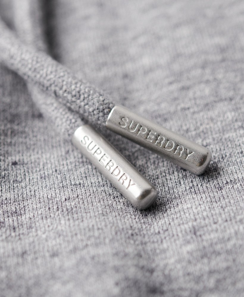 essential logo hoodie in donkergrijs gemêleerd