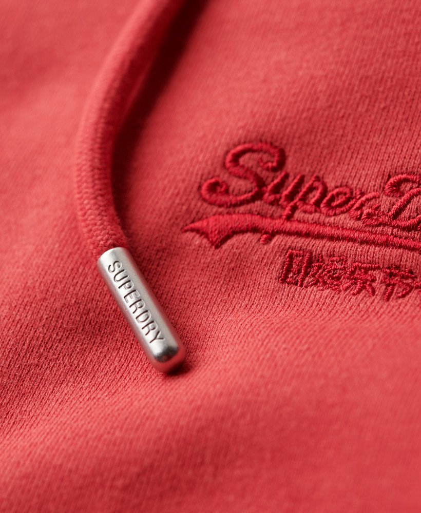 essential logo zip hoodie in kardinaalrood