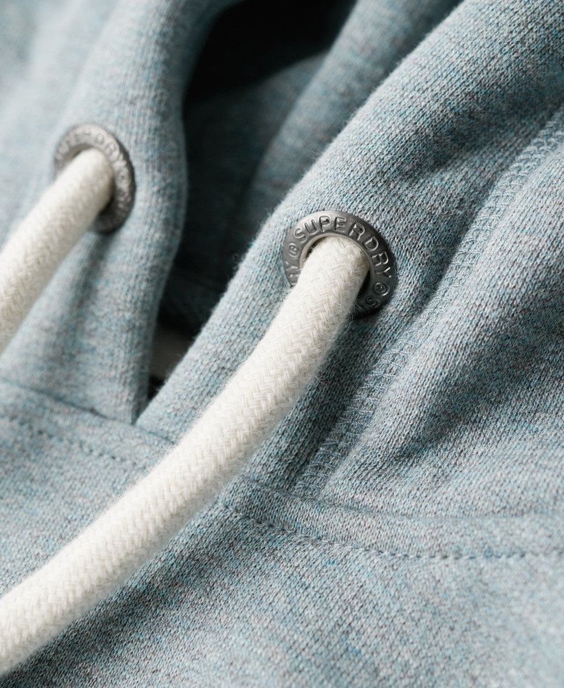 core logo classic hoodie in coastal blue grit