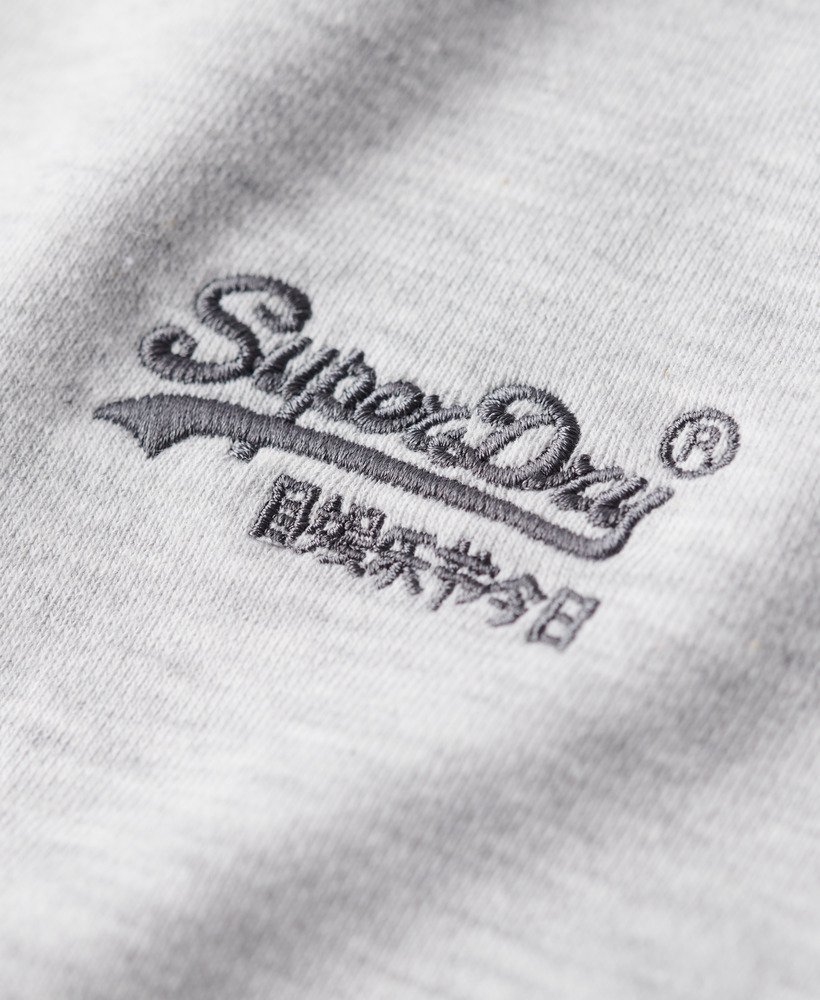 essential logo crew sweatshirt in glacier grey marl