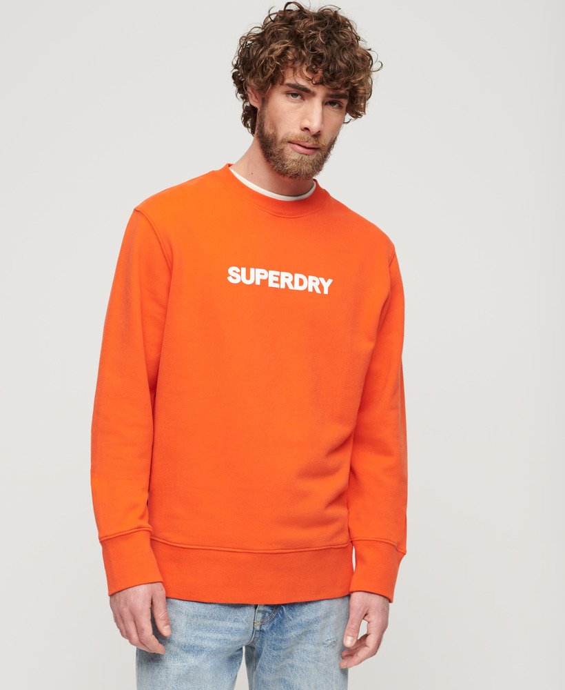 sport loose crew sweatshirt in kersentomaatrood