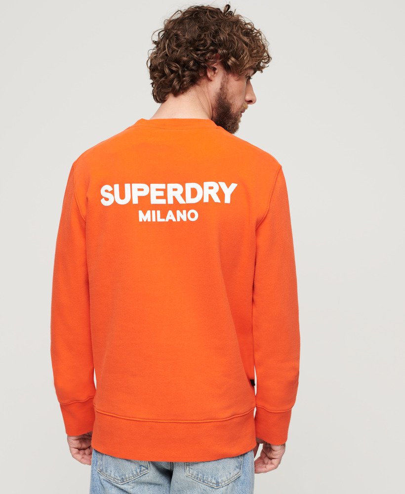 sport loose crew sweatshirt in kersentomaatrood