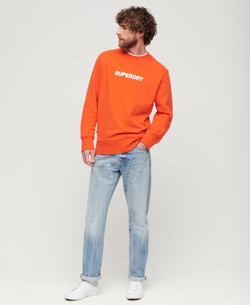 sport loose crew sweatshirt in kersentomaatrood