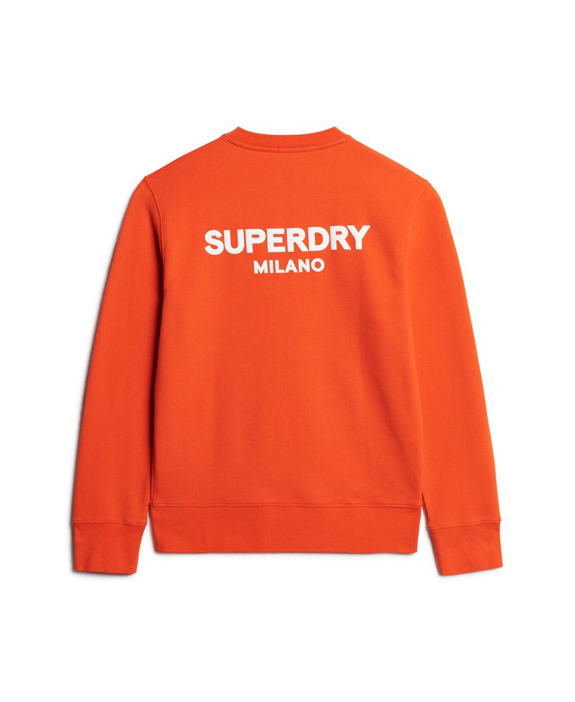 sport loose crew sweatshirt in kersentomaatrood