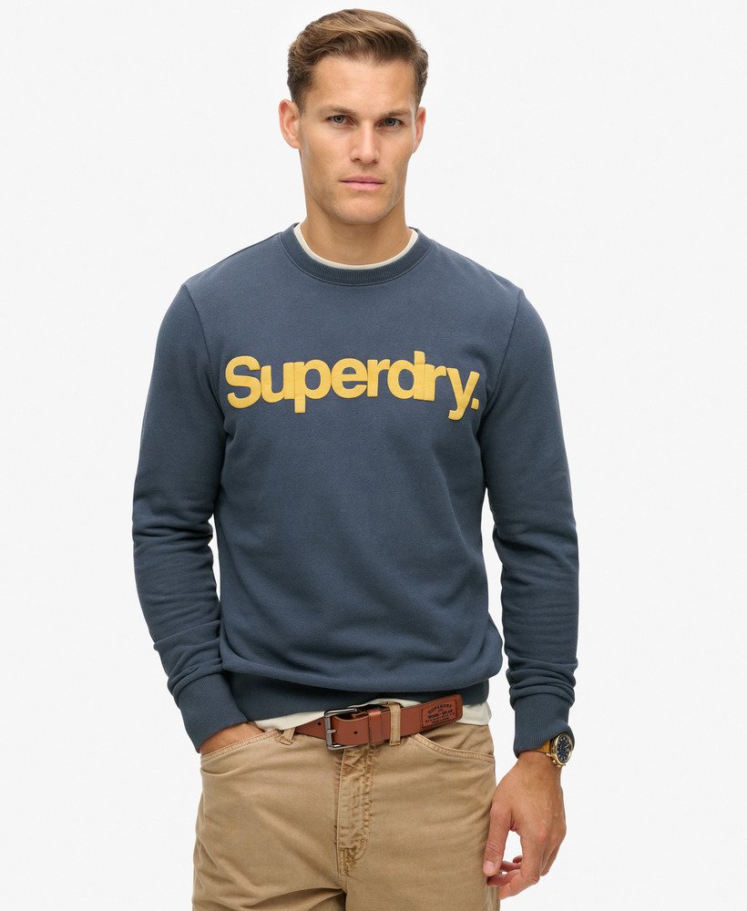 klassieke core logo-sweatshirt in lauren navy