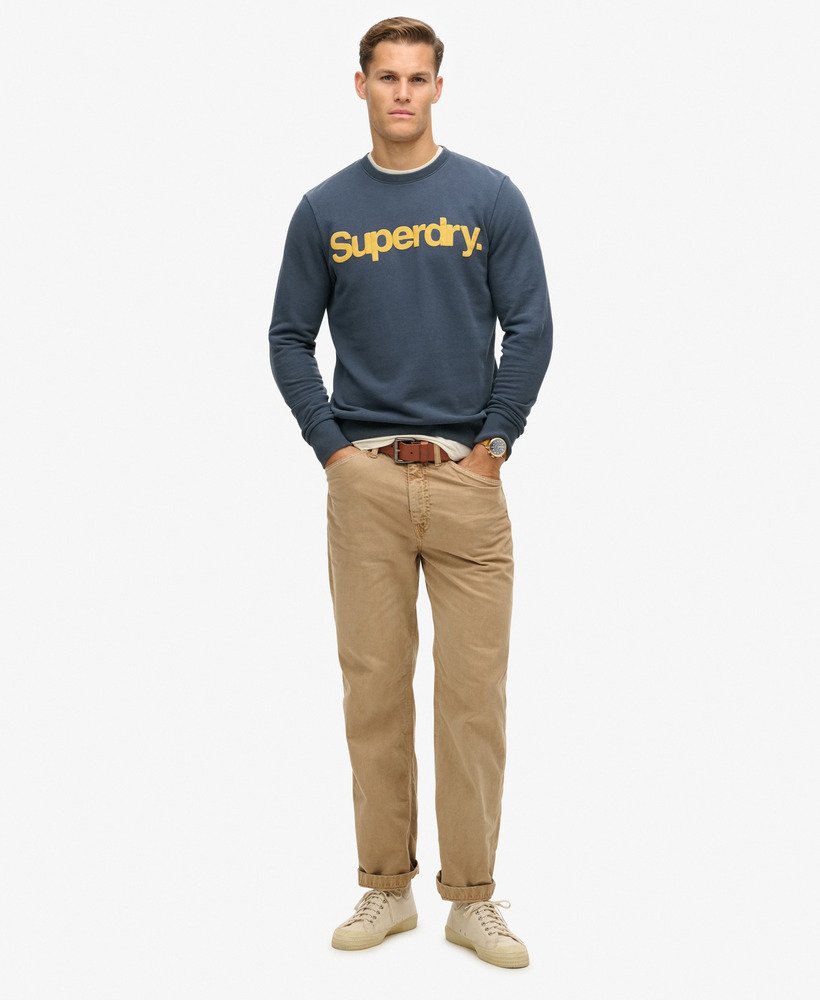 klassieke core logo-sweatshirt in lauren navy