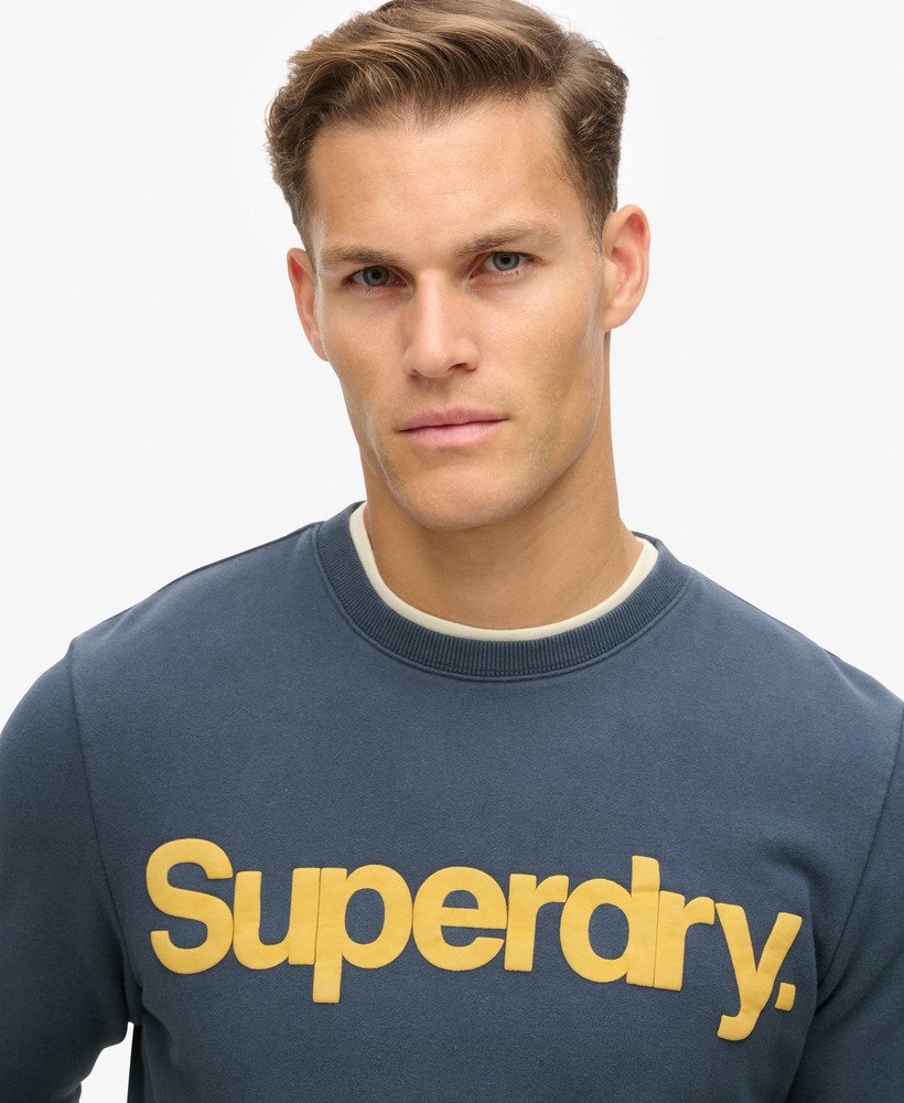 klassieke core logo-sweatshirt in lauren navy