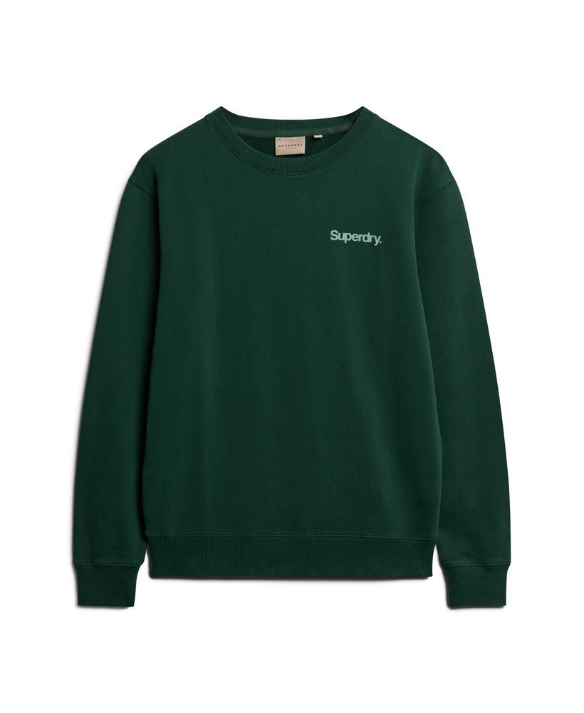 core logo city loose crew sweatshirt in emailgroen