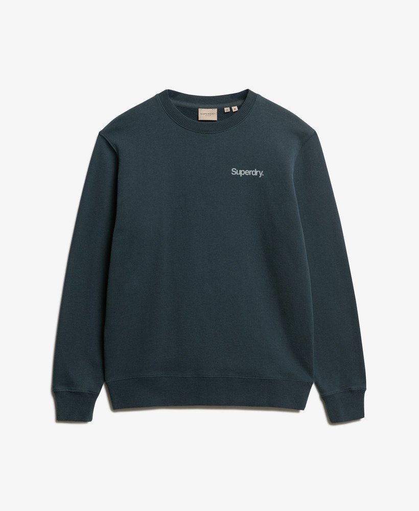 core logo city loose crew sweatshirt in blueberry