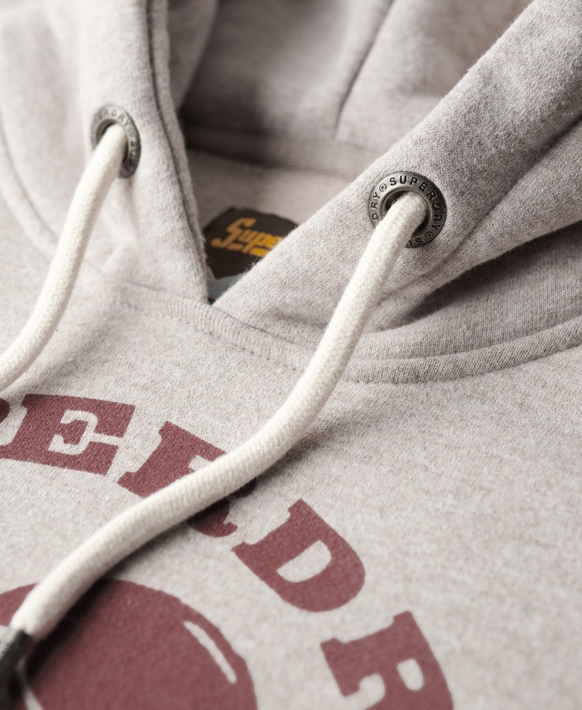 outdoor graphic hoodie in lavin beige marl