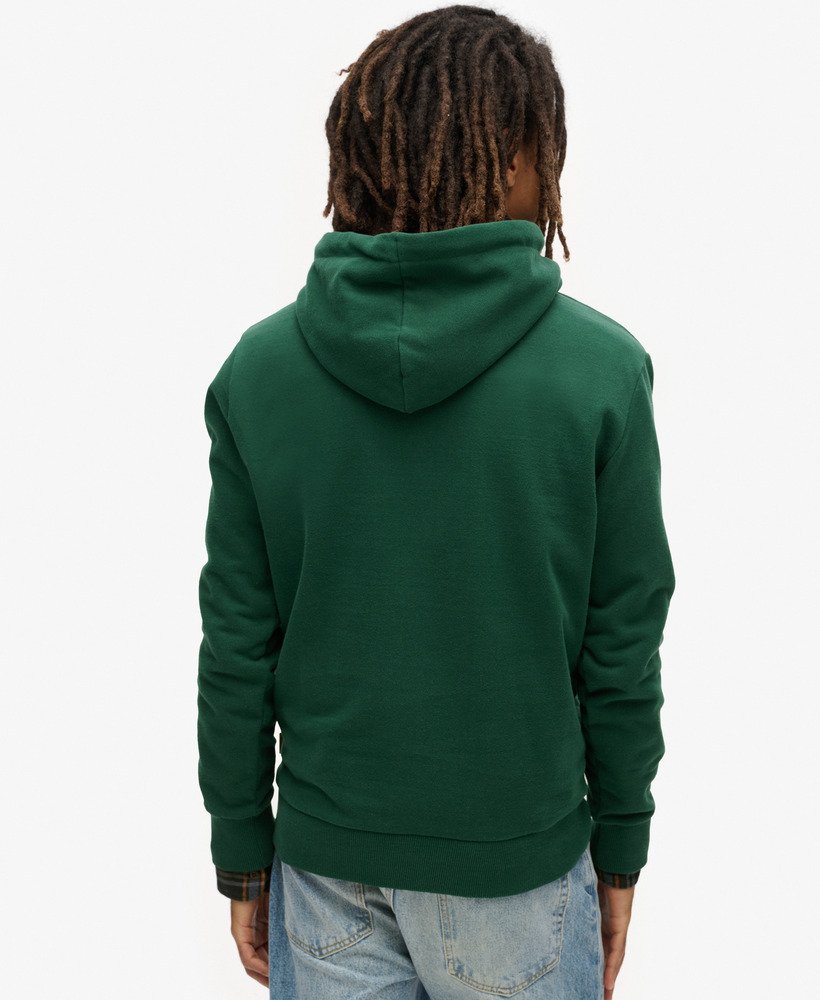 outdoor grafische hoodie in bengreen marl